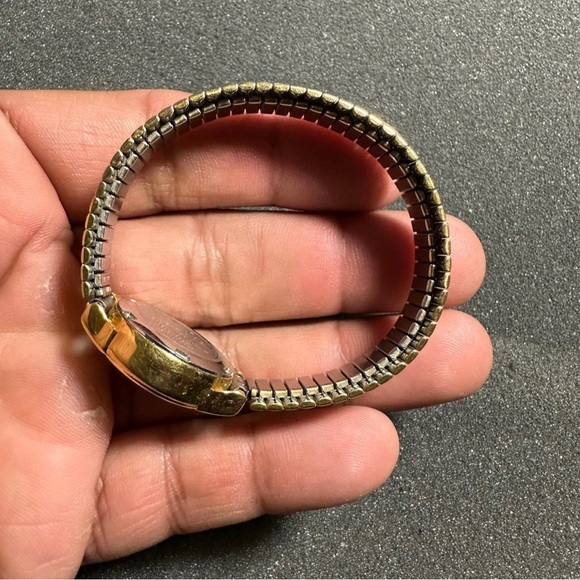 Swanson Miyota Ladies Quartz Watch Gold Tone Blue Dial Working New Battery - Picture 9 of 11